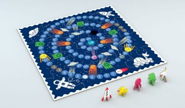 Awe your Spaceman with this Free Board Game for Kids 4+