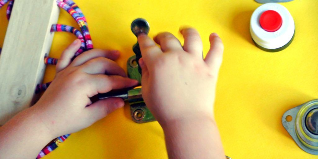 using busy board for autism and some disabilities