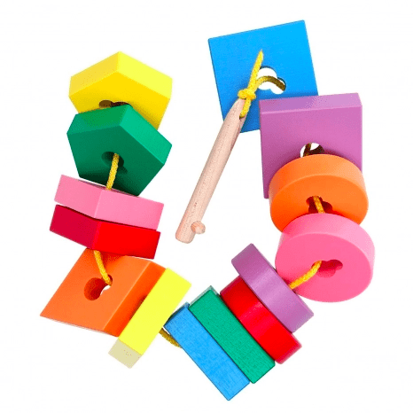 lacing puzzle toy key and keyholes for babies